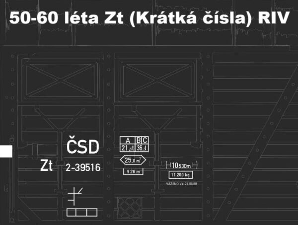 Nákladní vůz Zt  v provedení ČSD 50-60 léta - Obrázek 7
