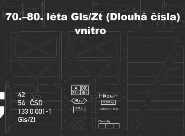 Nákladní vůz Zt v provedení ČSD 70-80 léta - Obrázek 5