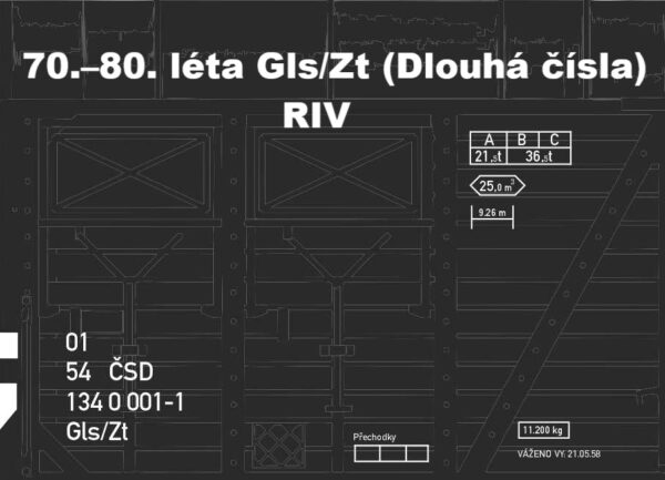 Nákladní vůz Zt v provedení ČSD 70-80 léta - Obrázek 6